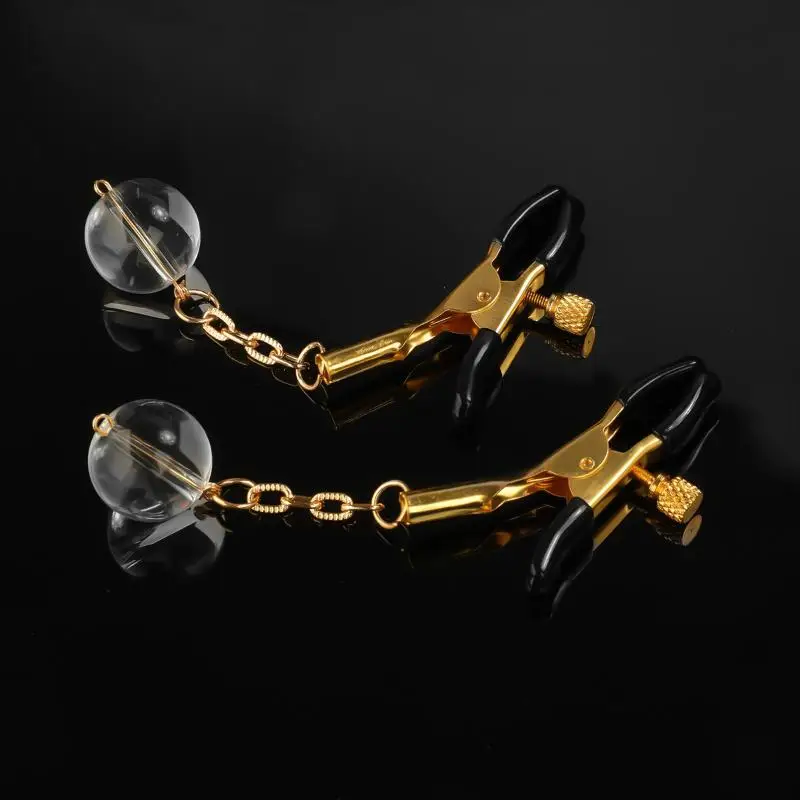 Pince Tétons Avec Grelots Pour Stimulation Adulte Réglable_voghion.com