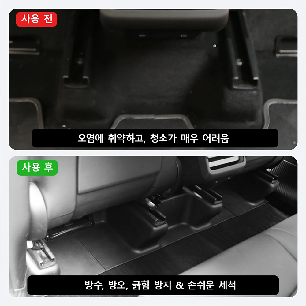 테슬라 모델 Y 주니퍼 2025 2026 TPE 시트 아래 코너 가드 안티킥 방오 패드 (테슬라 모델 Y 주니퍼 액세서리)