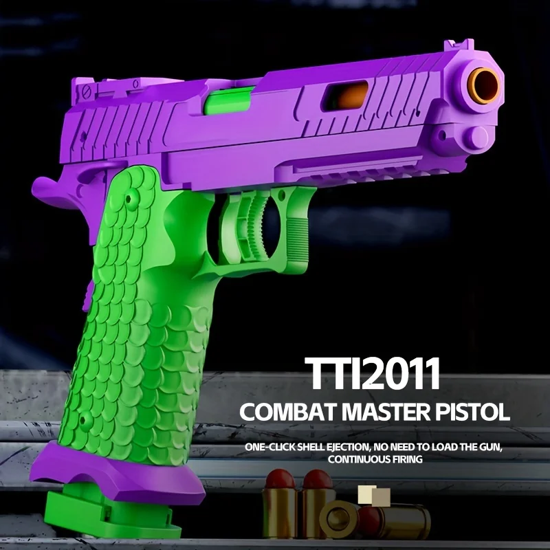 Toy Gun, Soft Bullet Toys Gun for Boys, Toy Foam Blaster, Empty Shell Ejecting Toy Gun Pistol 5