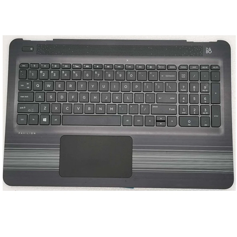

New for HP Pavilion 15-AU 15-AW Palmrest Keyboard & Touchpad 856026-001 upper case KB bezel cover top shell