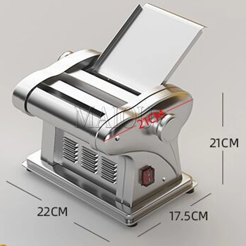 Electric dough sheeter for household/commercial stainless steel noodle maker dough roller presser machine