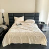 2024 new Tuff velvet solid color jacquard multifunctional cover blanket blanket jacquard butterfly model 2