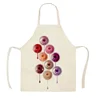 Home Kitchen Apron Color Nail Polish Bottle Printed Sleeveless Linen Aprons Men Women Home Cleaning Tools Fartuchy Chef Tablier 5