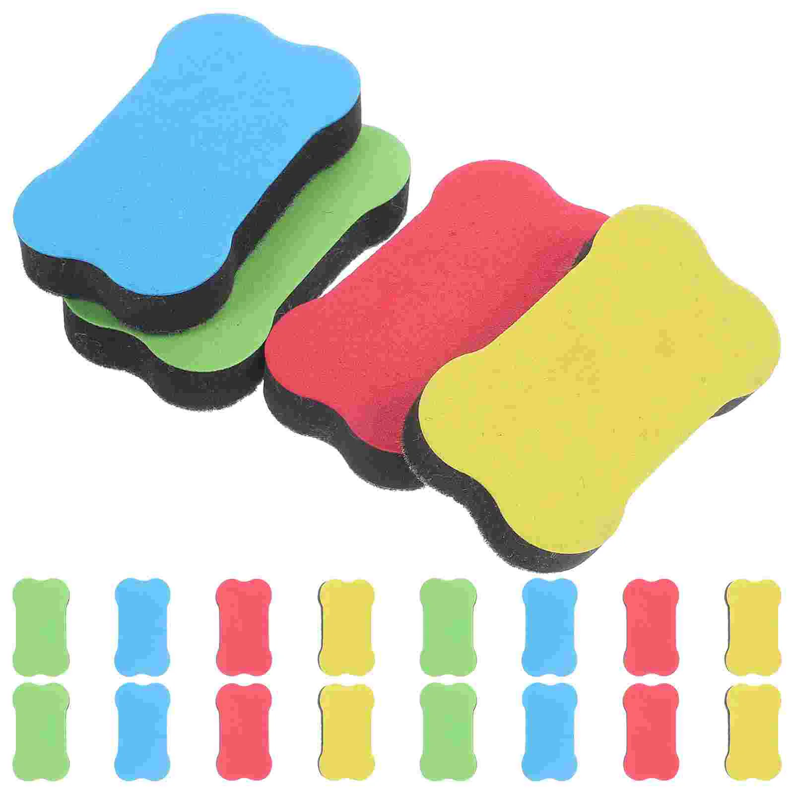 화이트 보드 지우개, 청소용 화이트 보드, 마그네틱 사무용품, 어린이 학교 용품, 24 PCs
