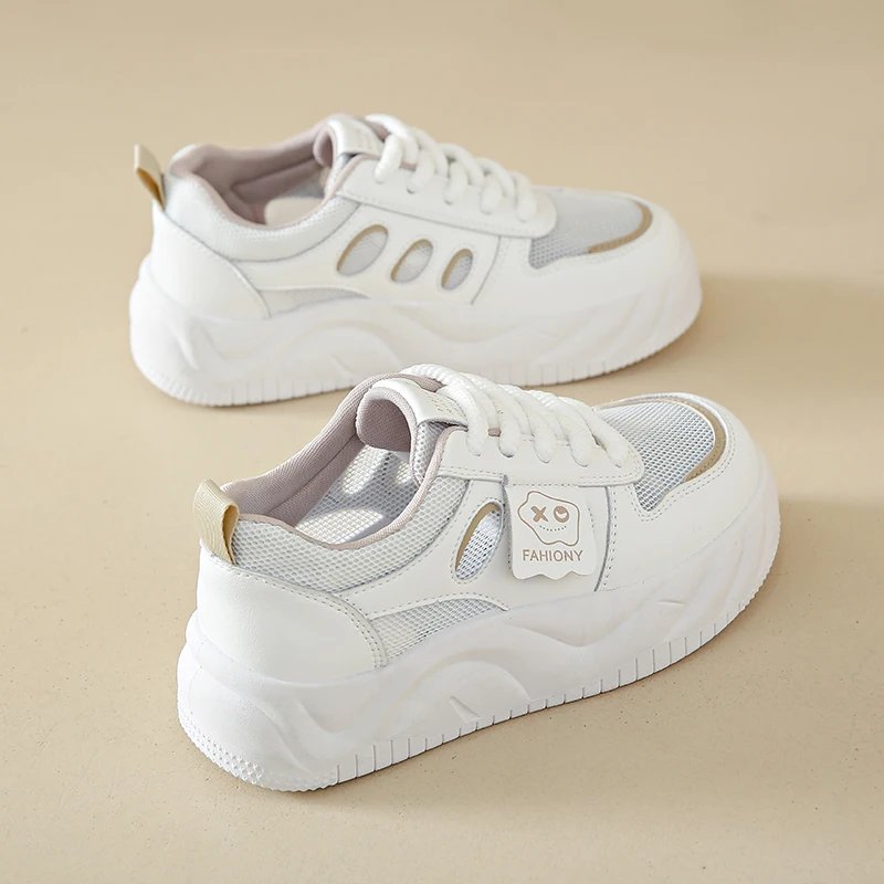 Spring Women's sneaker Fashion Trend Comfortable Thick Sole Non-slip Wear-resistant Sports  Mesh Women's Shoes Women Sneakers
