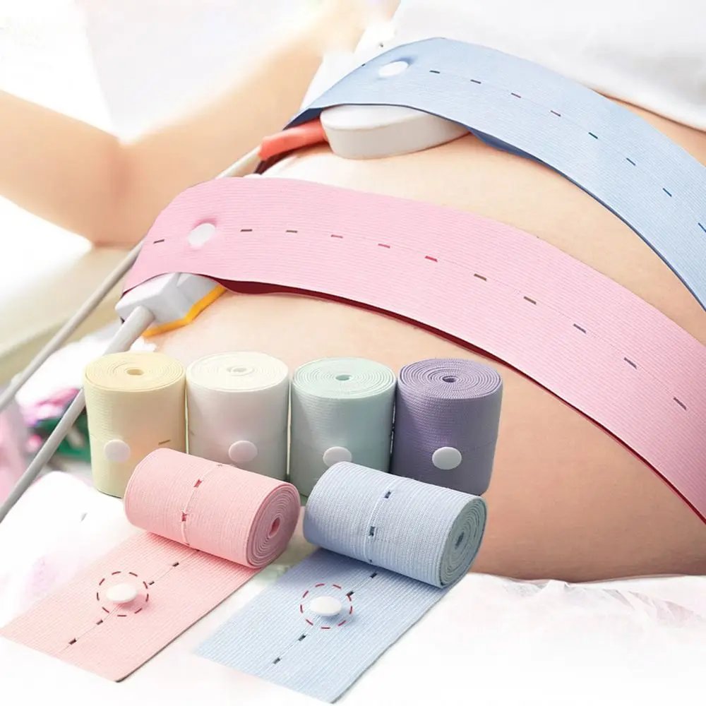 Hospital Maternity Belt Elastic Fetal Bandage Chest Strap Non-Irritating Tapes Fetal Heart Monitoring Belt