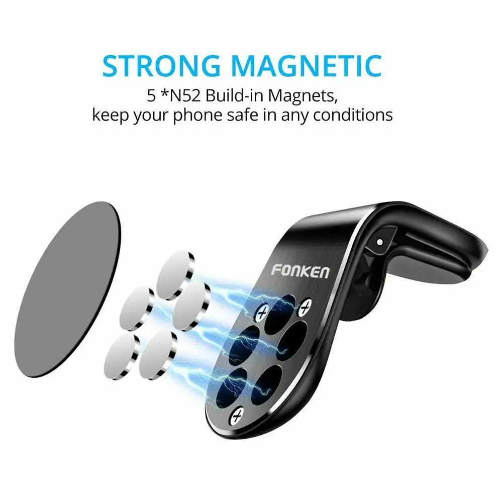 2022 Magnetic Car Phone Holder Air Vent Clip Mount Magnet Stand for iPhone 11 12 13 mini Huawei Samsung Xiaomi Mobile Support mobile stand for bike