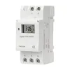 New Type Din Rail 2 Wire Weekly 7 Days Programmable Digital TIME SWITCH Relay Timer Control AC THC 15A 30A 220V 230V 12V 24V 48V 4