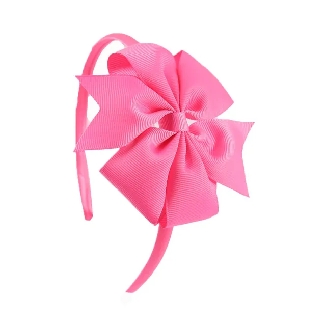 Oaoleer Hair Accessories 4'' Bow Hairband for Girls Handmade Solid Ribbon Headbands with Satin Hoops Kids' Daily Life Headwear 24