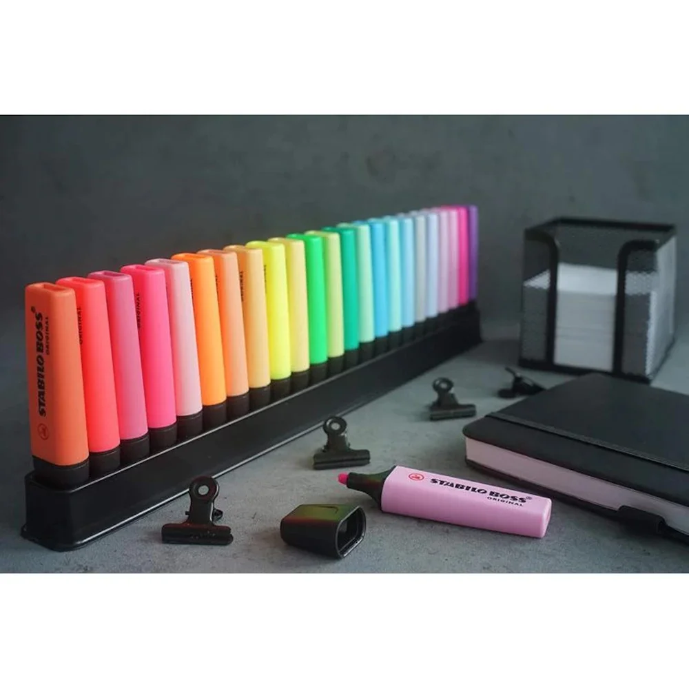 STABILO BOSS ORIGINAL Highlighter Set 23 Colors 50th Anniversary Special Series Ink Highlighter Colored Pens images - 6