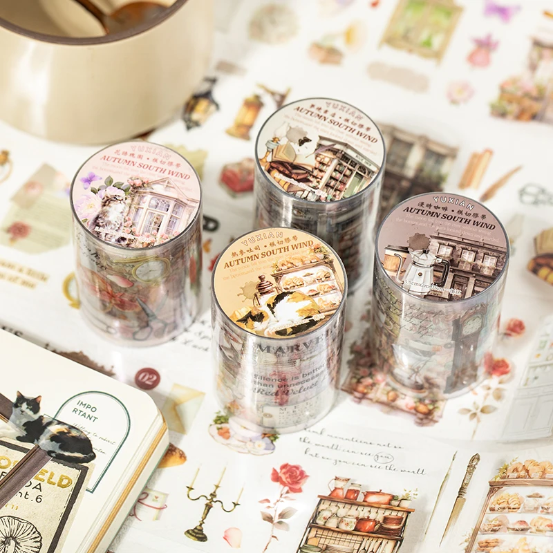 60mm*2m Cute Washi Tape Adhesive Masking Tapes Scrapbooking Decorative PET Tape Stationery Stickers Office School Supplies 2