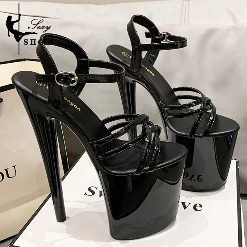 Heeled Sandals 2023 New Fetish High Heels Women Sandals Pole Dancing Sexy Platform Buckle Strap Shoes Summer Sandalias Mujer