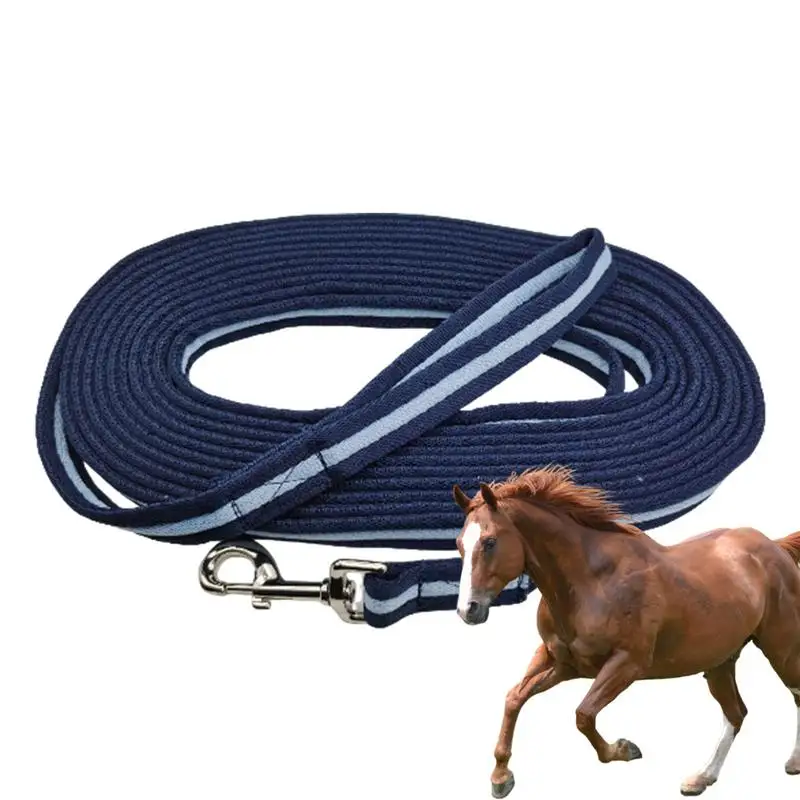 

Веревка для дрессировки лошадей, удобный длинный выпад, для тренировок, для верховой езды, для любителей прецизионных упражнений