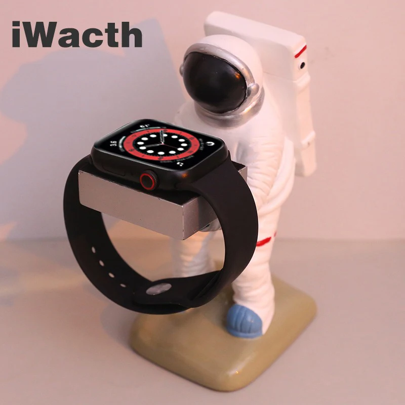 Wireless Watch Stand for Charger Bracket Creative Apple Watch Stand Dog Astronaut IWatch Base Storage Rack Display Spaceman Gift