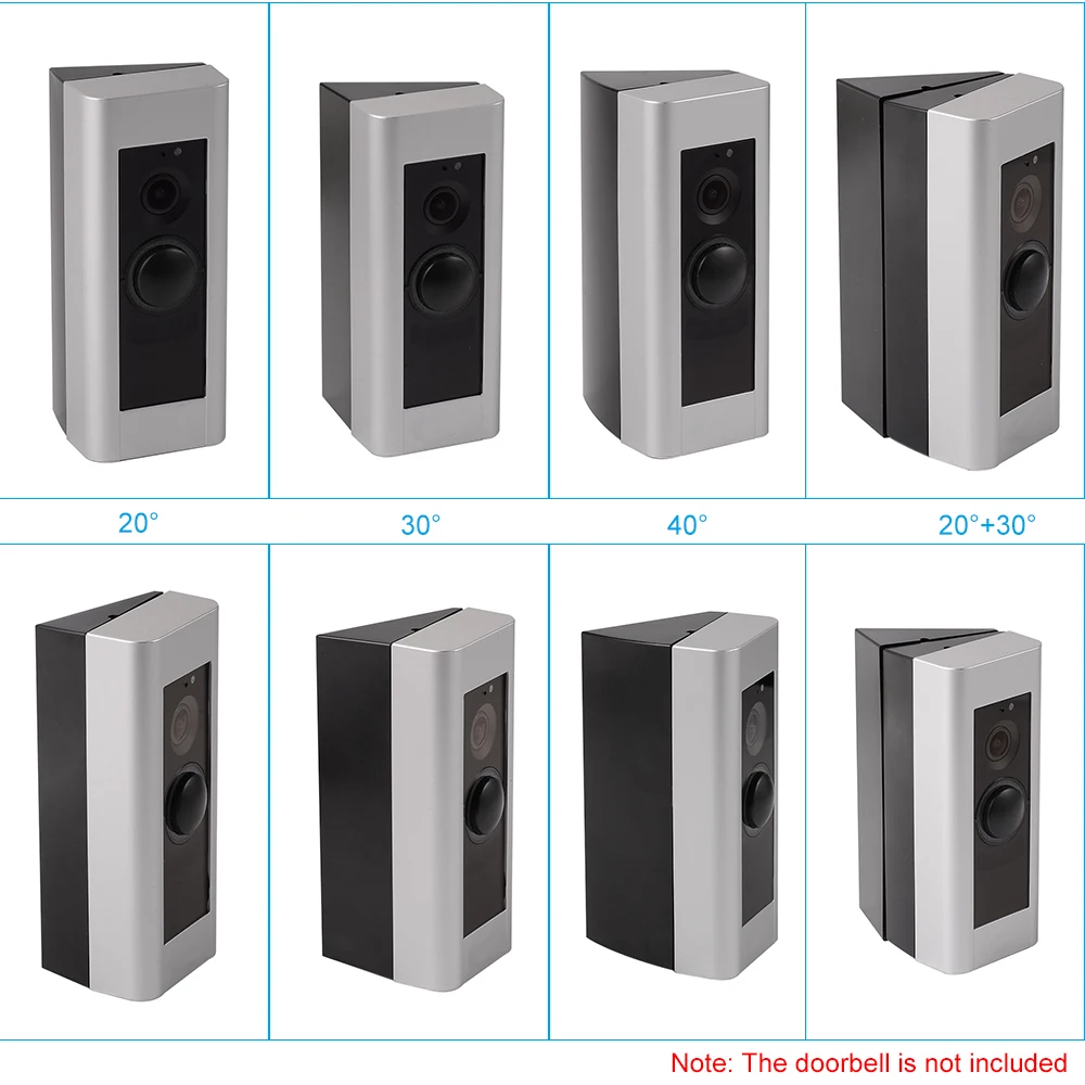 Security Wall Mount Bracket Security Camera Bracket Security Camera Mount Bracket Adjustable Angle Doorbell Bracket for Ring Video Doorbell Pro More Angle Choices Monitoring Equipment Accessories
