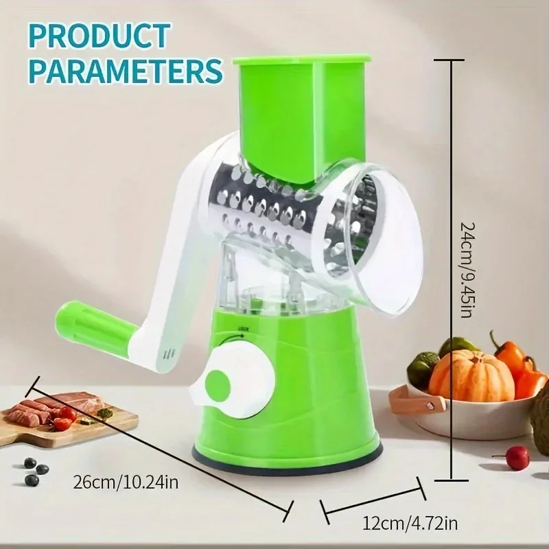 Vegetable and Fruit Slicer Grater benchtop drum cutter 1pc