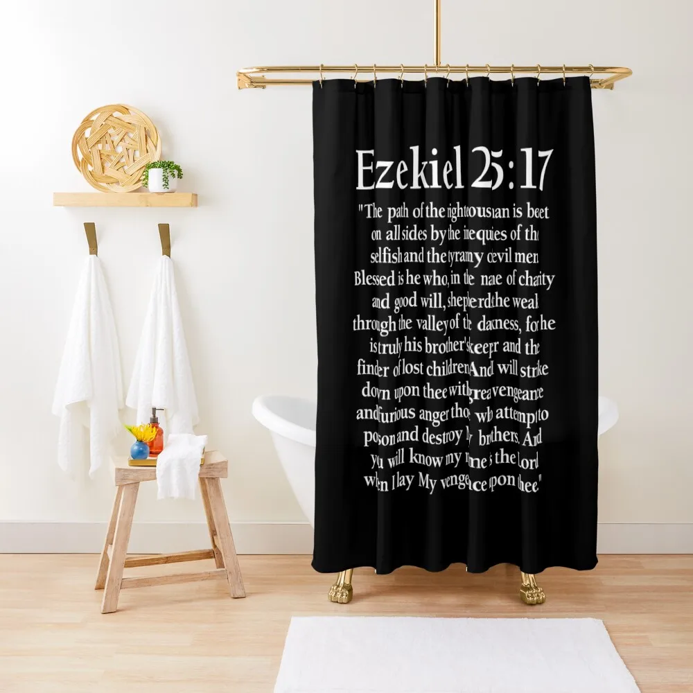 

Ezekiel 25:17 - Full Passage Shower Curtain Waterproof Bath And Anti-Mold Waterproof Shower And Anti-Mold Bathtub Curtain