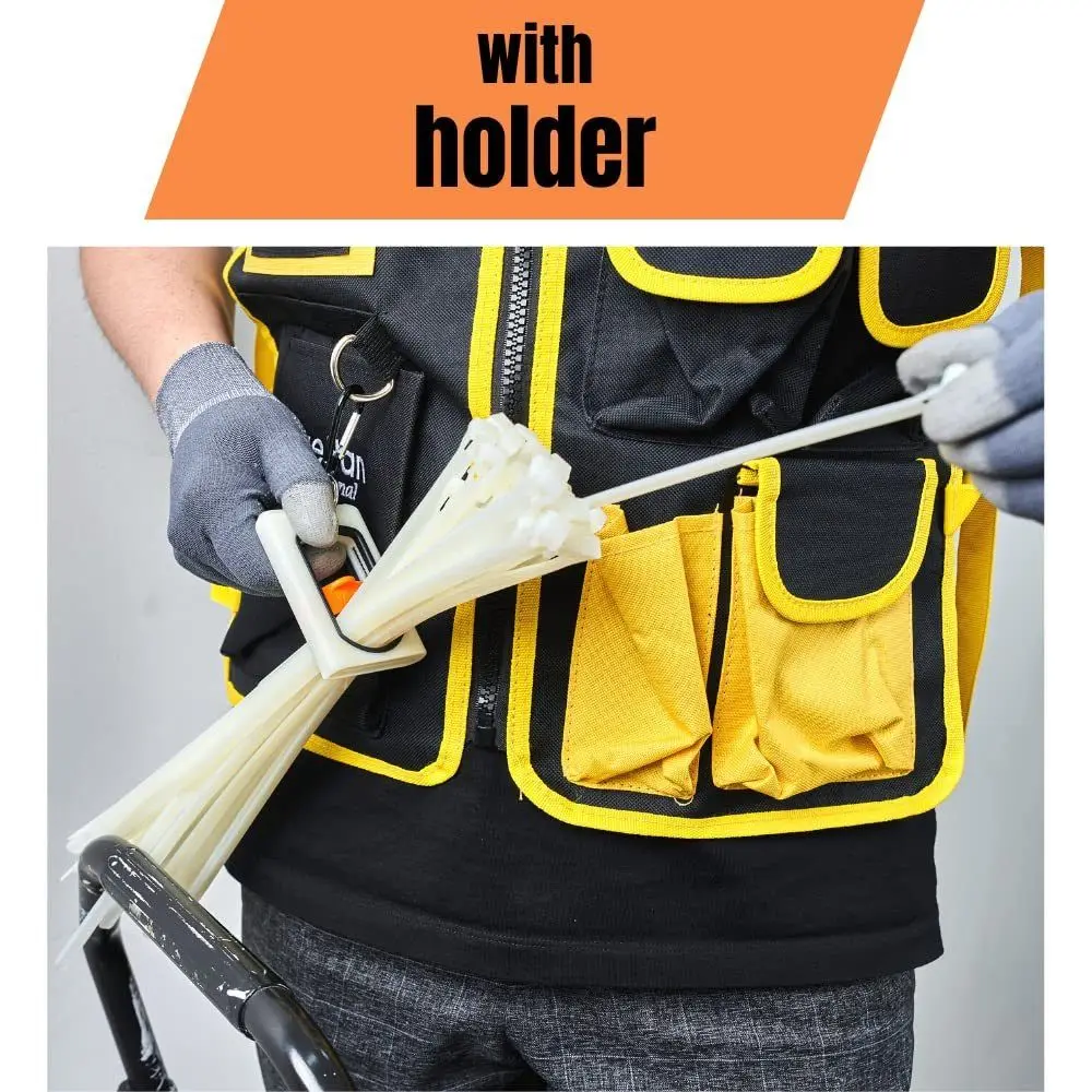Cable Tie Organizer Square Portable Fluorescent Storage