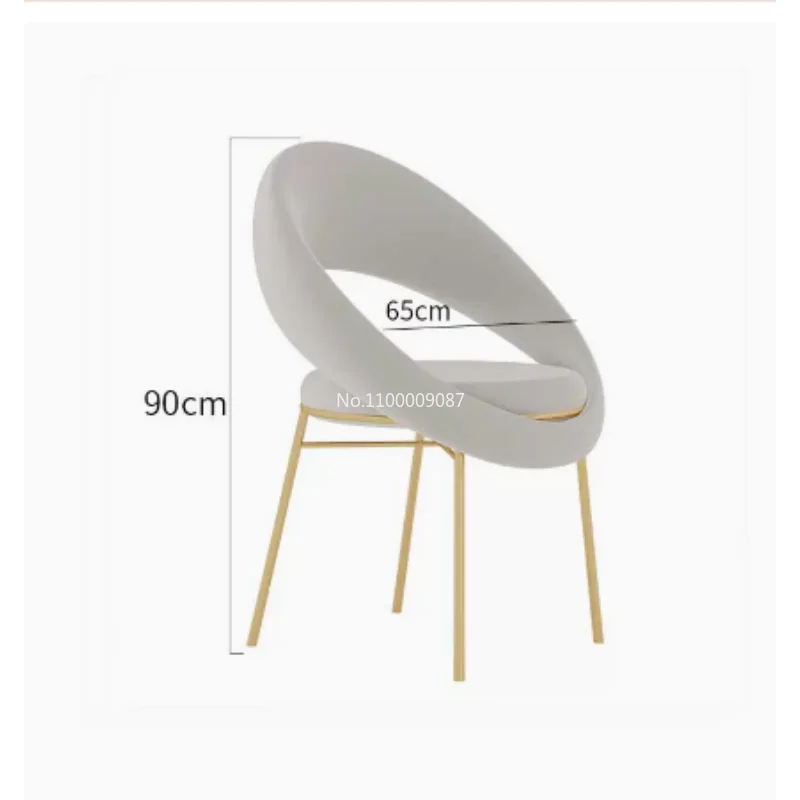 Nordic modern minimalist girl princess bedroom makeup chair dresser stool manicure backrest ins online celebrity chair lanvin modern princess