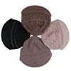 Lace Breathable Short Brim Bonnets for Women Loose Crochet Women Baseball Cap Autumn Winter Foldable Earflap Hats 5
