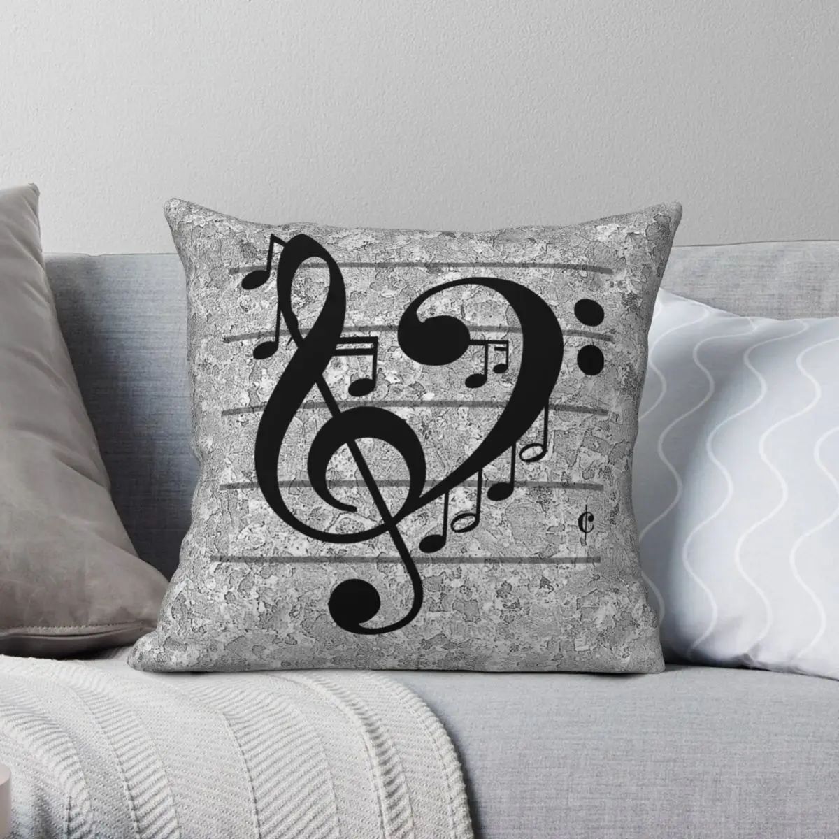 

Наволочка квадратная из полиэстера и льна, с принтом