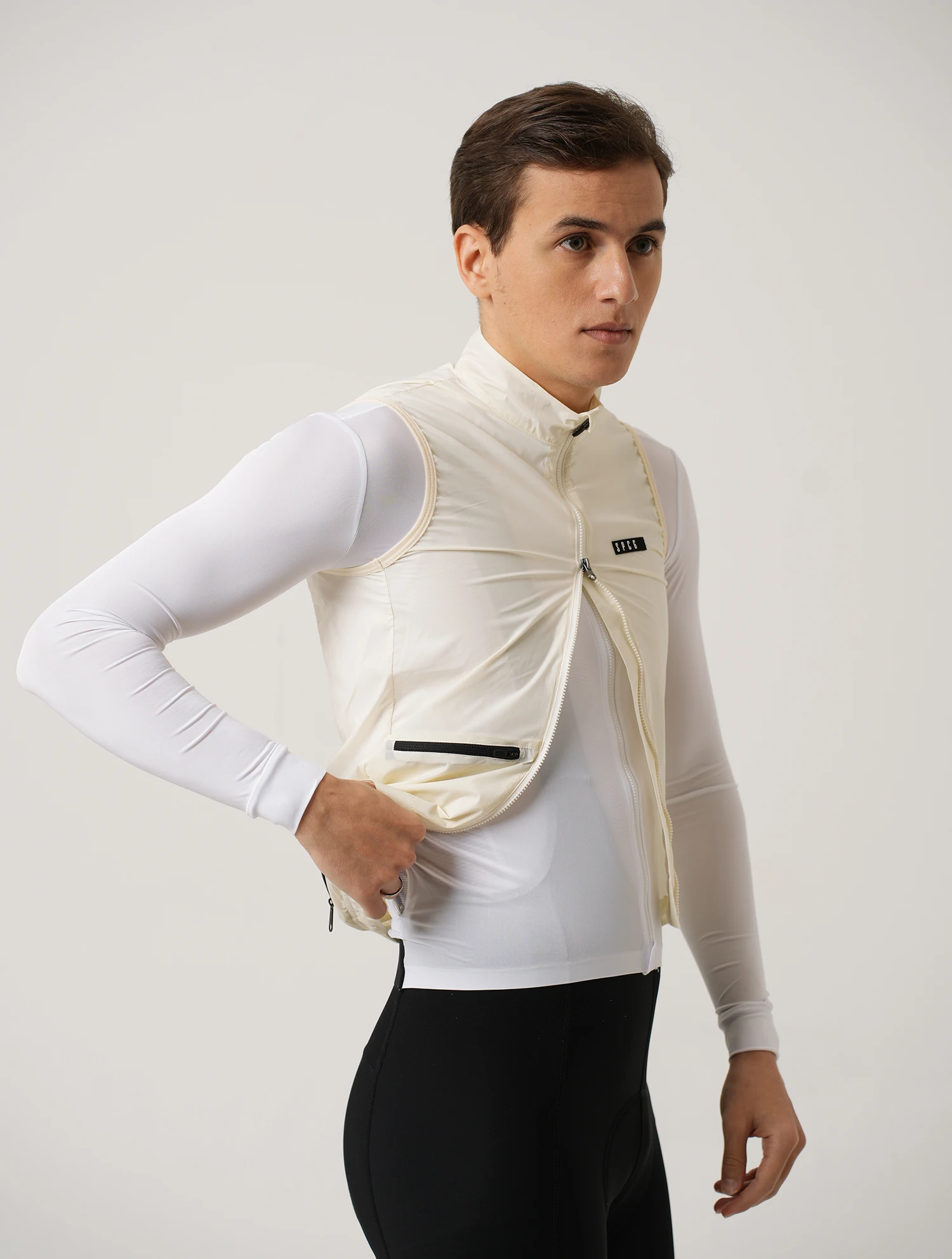 SPEXCEL All NEW PRO Lightweight Windproof Cycling Vest Men and woman Wind Gilet Newest Stretch fabric With Two Way Zipper 3