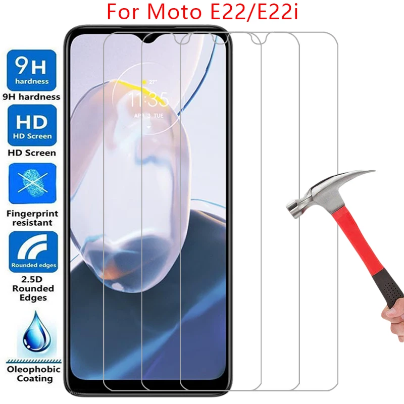 Custodia Protettiva Per Schermo In Vetro Temperato Per Motorola Moto E22 E22I Cover On Motoe22 Motoe22I E 22 I 22I 22E Phone Coque Motorolae22