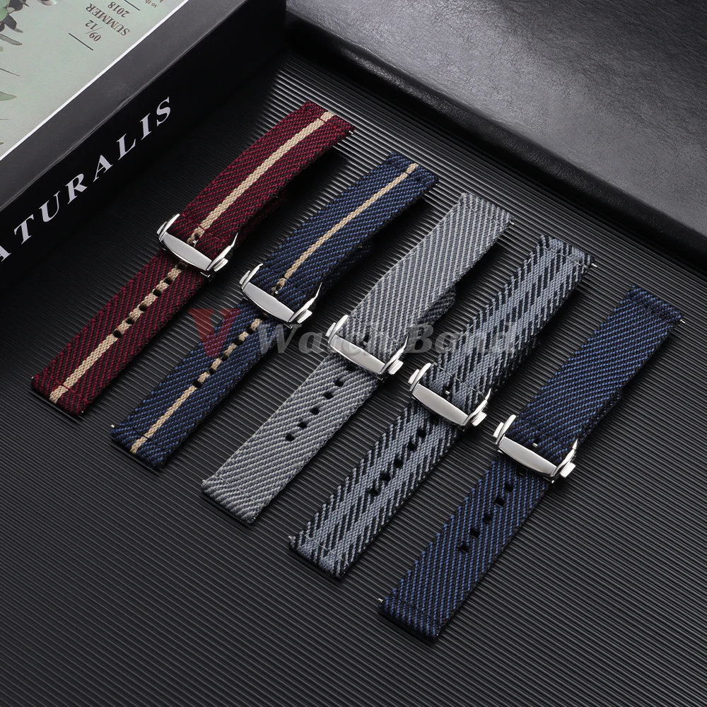 20mm Nylon Sports Watch Strap Soft Replacement Band