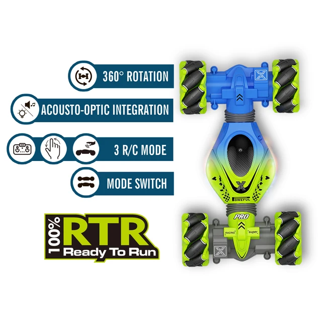 2022 Newest 4WD RC Stunt Car 2.4G Radio Remote Control Cars RC Watch Gesture Sensor Rotation Gift Electronic Toy for Kids Boy 2