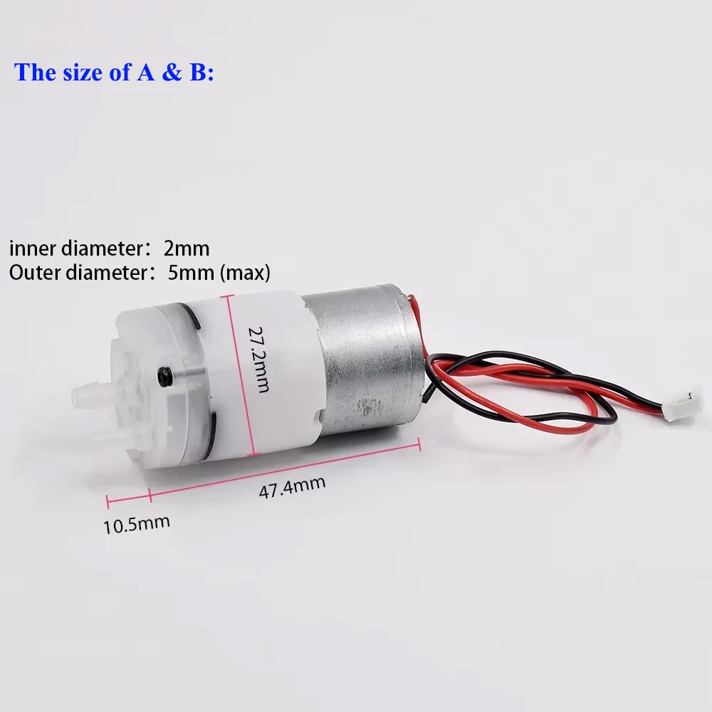 DC 3V 3.7V 5V 6V Micro 310 Motor Diaphragm Water Pump Self Priming Suction Pump for Pet water Dispenser Humidifier Liquid Transfer Pump