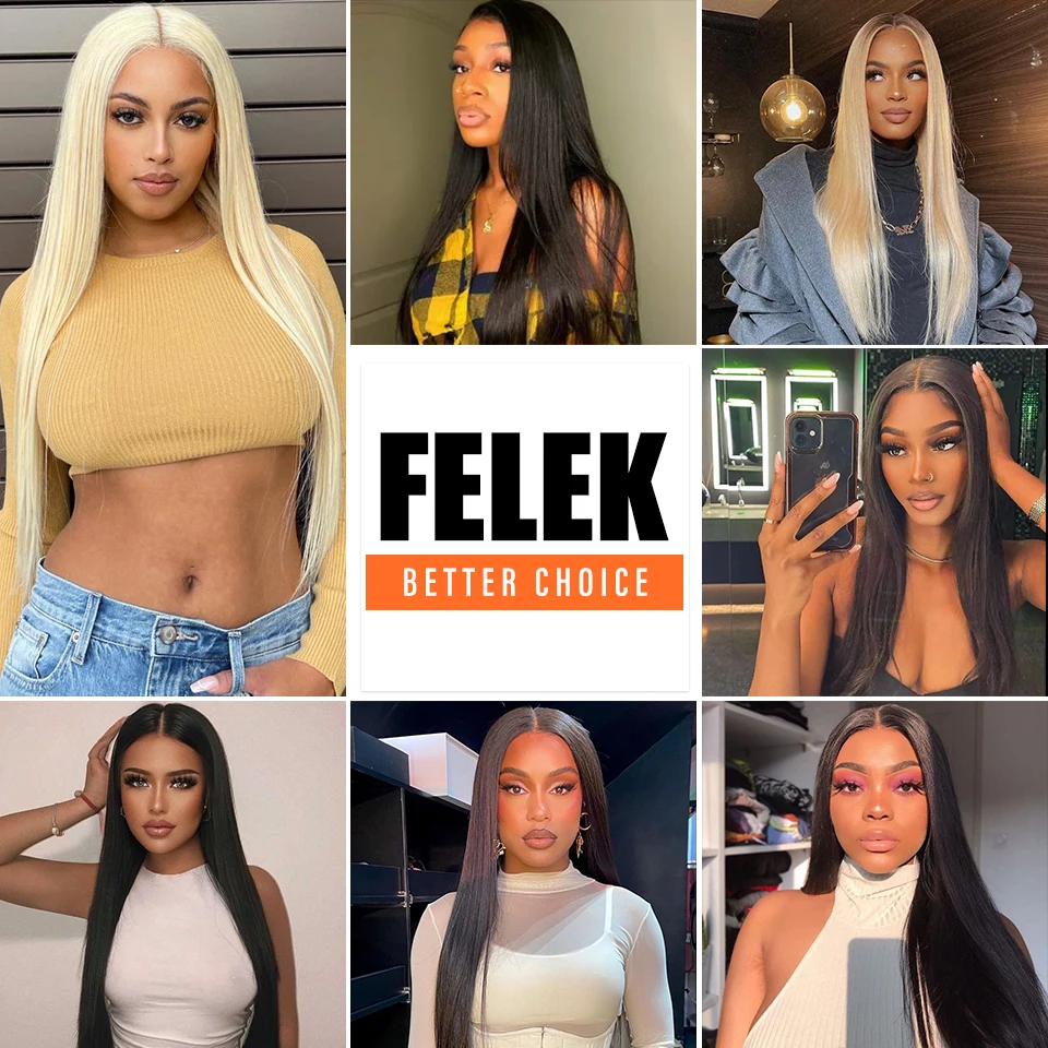 Straight Hair Bundles Synthetic Natural Hair Weaving 613 Blonde Bundles Extensions Ombre Brown Red Weave Long Fake