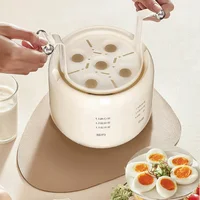 220V Smart Egg Cooker Home Steamed Eggs Pot 24h Reservation Multifunctional Breakfast Machine Soft-boiled Egg Thermal Pot 300W 1