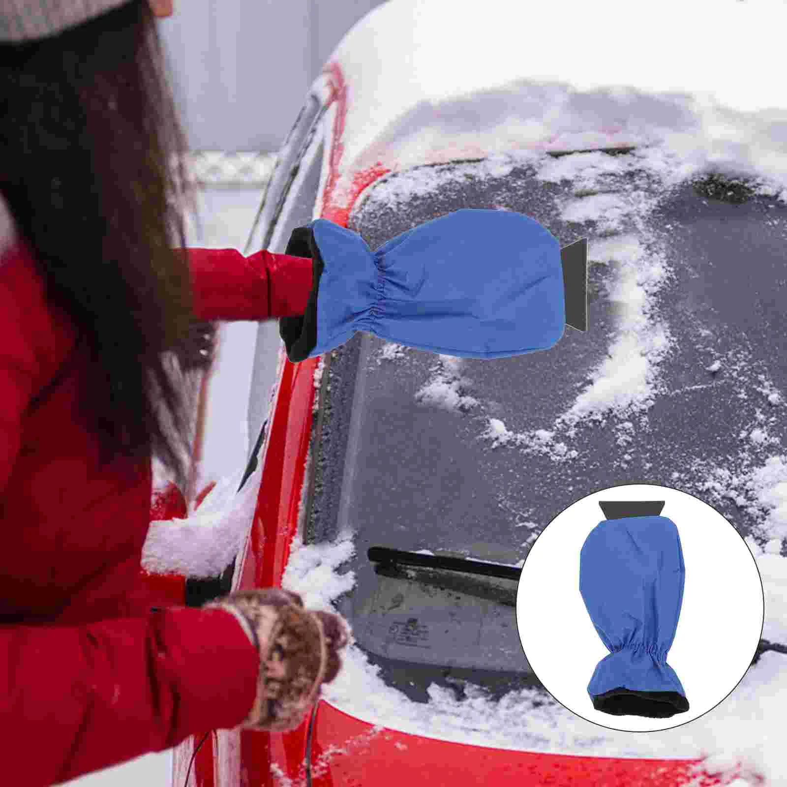 Portable Car Windshield Snow Removal Tool Ice Scraper Mitten Glove Type Snow Shovel for Vehicle Parts Accessories Glass