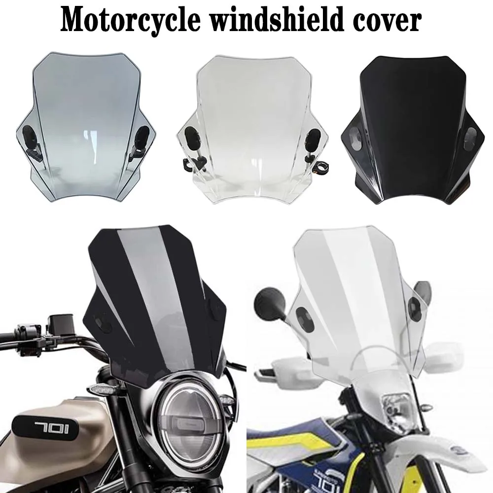

Motorcycle windshield deflector windshield cover For Husqvarna 401 Svartpilen Vitpilen 250 401 701 Nuda 900 R
