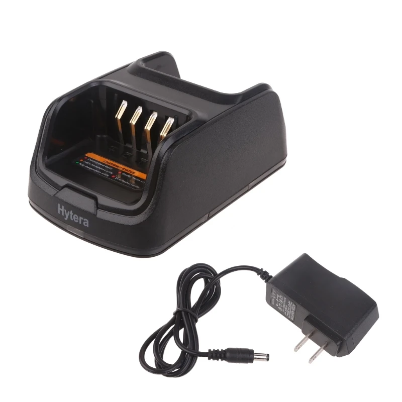 Dropship Two Way Radio Charging Adapter Walkie-Talkie 2 Slot for Hytera PD705, PD785, PT580H, PD405, PD505, PD565