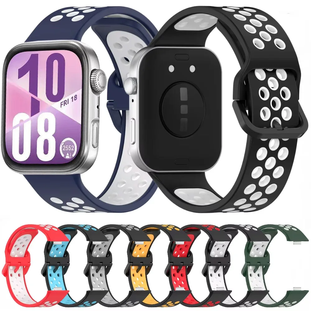 Breathable Silicone Strap for Smart Watch - Replaceable Bracelet Accessories Band Correa