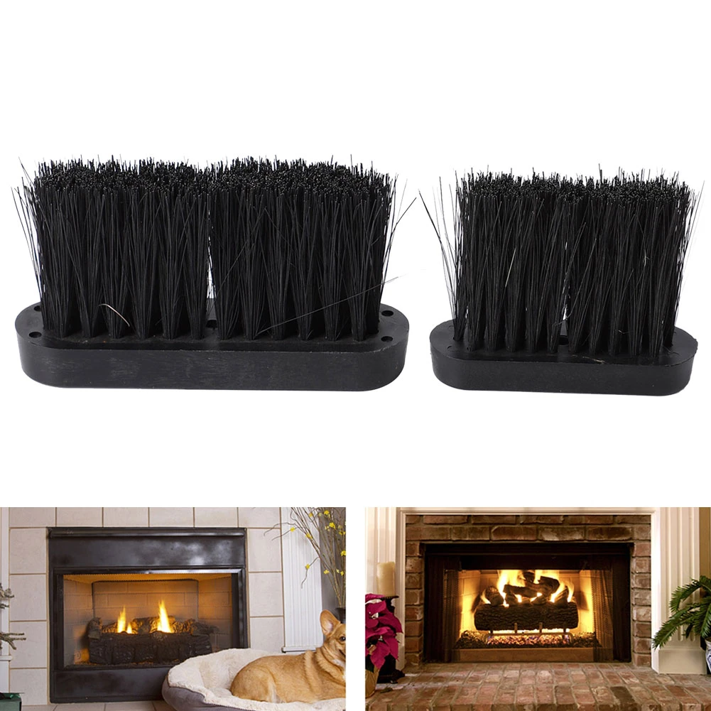 1pc Fireplace Brush Replacement Plastic Handle Fireplace Tools Spare