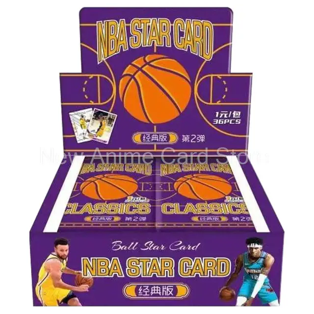 Nba 스타 카드 후프 농구 시리즈 스타 수집 카드, NBA 로레타 파니니 블래스터, 한정 선풍기 카드, 축구 미니스 피규어