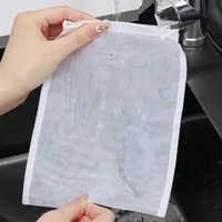 5PCS Soy Wine Nylon Filter Bag Nut Milk Bag Tea Coffee Yogurt Filter Net Mesh Kitchen Food Reusable Nylon Filter Bags Strainer 5