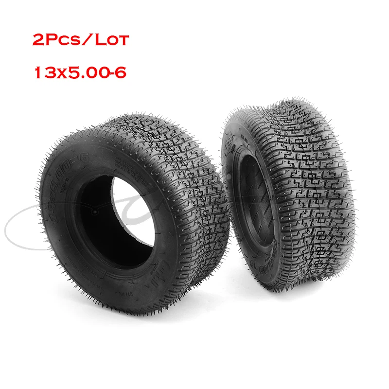 

2Pcs Good quality Kart Beach Car 13X5.00-6 vacuum tire Highway Tire with Hub Mower Snow Sweeper Atv 13*5.00-6 tubeless