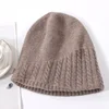100% Wool Beanies Hat For Women Winter 2023 Solid Warm Soft Luxury Wool Bonnets Fashion y2k Knitted Skullies Street Cute Cap 2