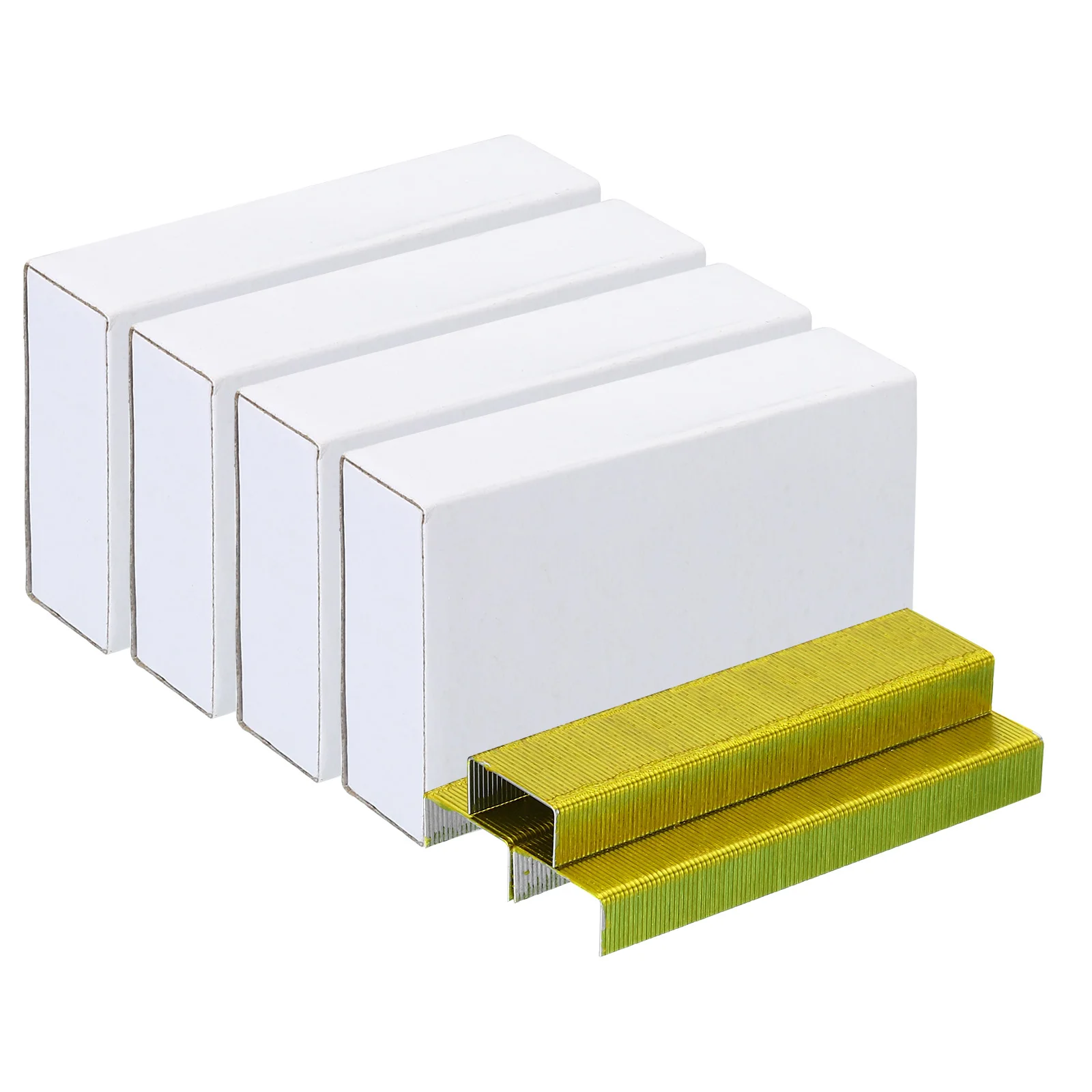 Yellow Metal Staples 4000Pcs/4Pack 26/6 Standard Stapler Staples 1/4Inch Length Staple Stationery Office School Student Supplies stapler pin