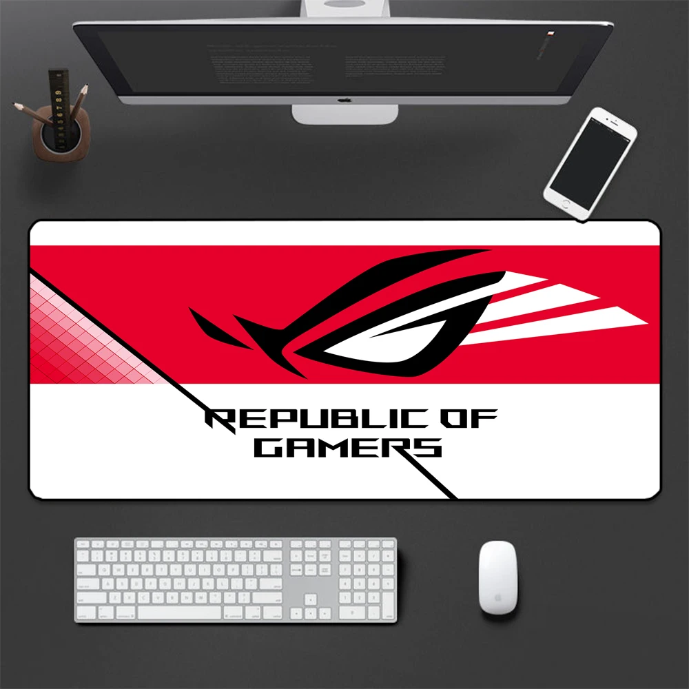 

Asus Rog Gaming Mouse Pad game component Laptop Desk Mat 400x900 large mouse pad xxl ROG logo mouse pad color mouse pad for csgo