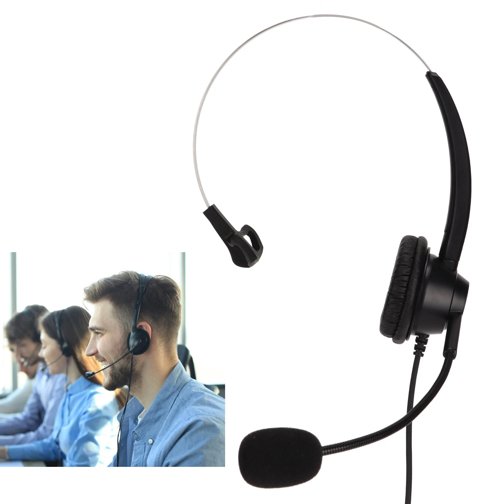 Headset Telephone Headset Landline Phone Headphone With Microphone For Home Use Auriculares Wired headset For Handle