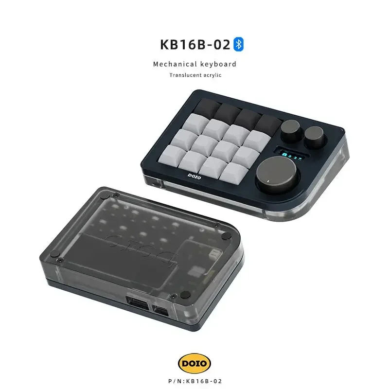 DOIO KB16B-02 日本未発売カラー　無線有線(typeC)両対応 DOIO KB16【片手デバイス】
