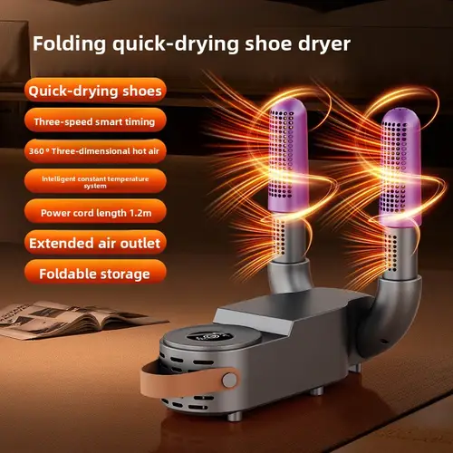 Household Folding Shoe Dryer  Retractable Timing-Enabled Hot Air Dryer for Shoes Deodorizing Function Essential Shoe-Drying Tool - Image 8