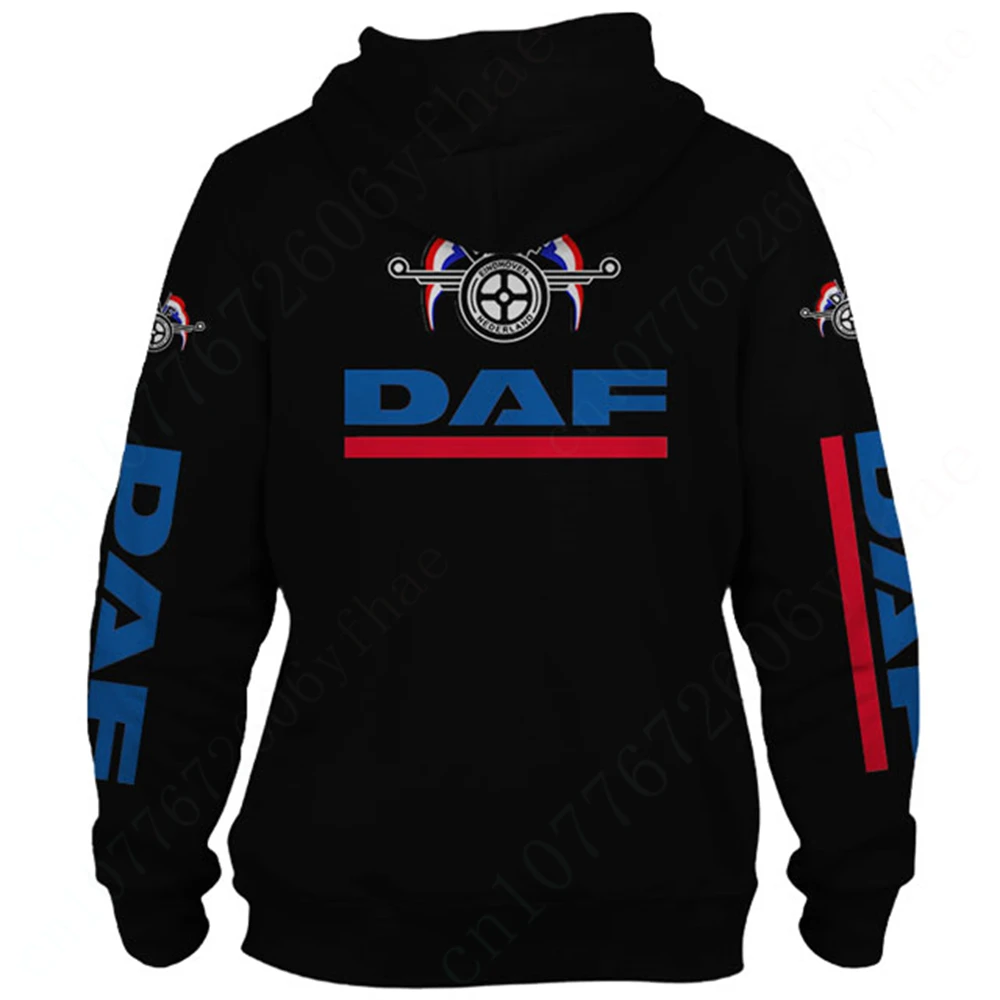 DAF Casual Hoodies For Men Women Unisex Clothing Harajuku 3D Printing Sweatshirt Anime Zip Hoodies Essentials Pullover Top