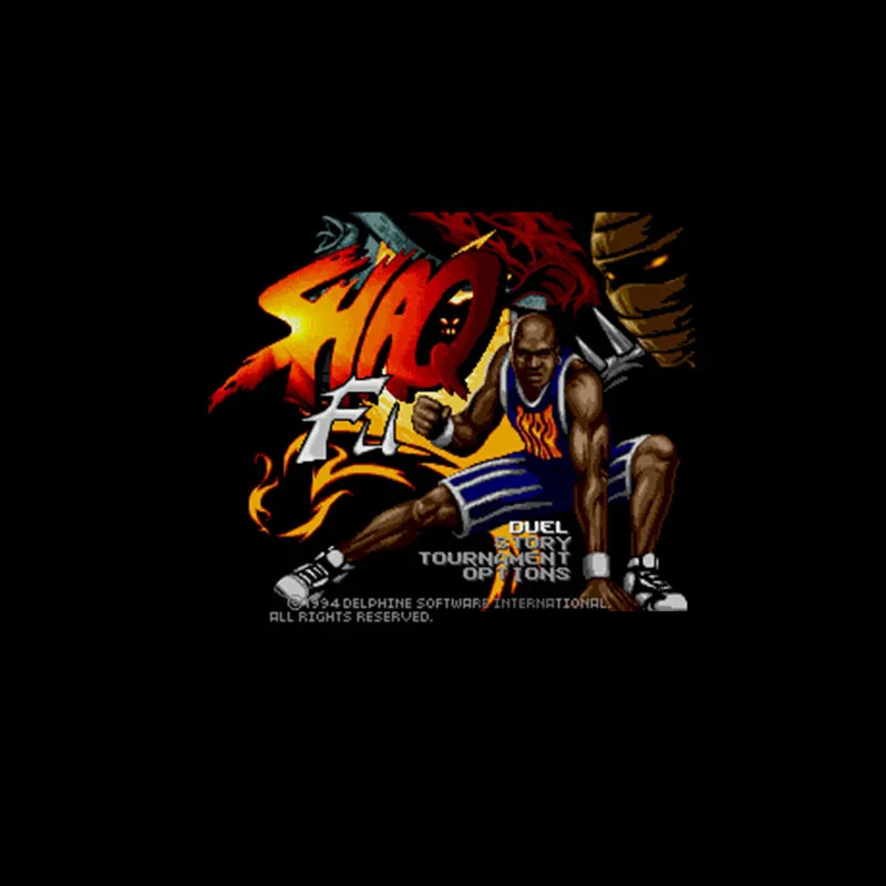 Новое поступление, 16 бит, большая серая игровая карта Shaq Fu NTSC для игроков в американских играх 46Pin