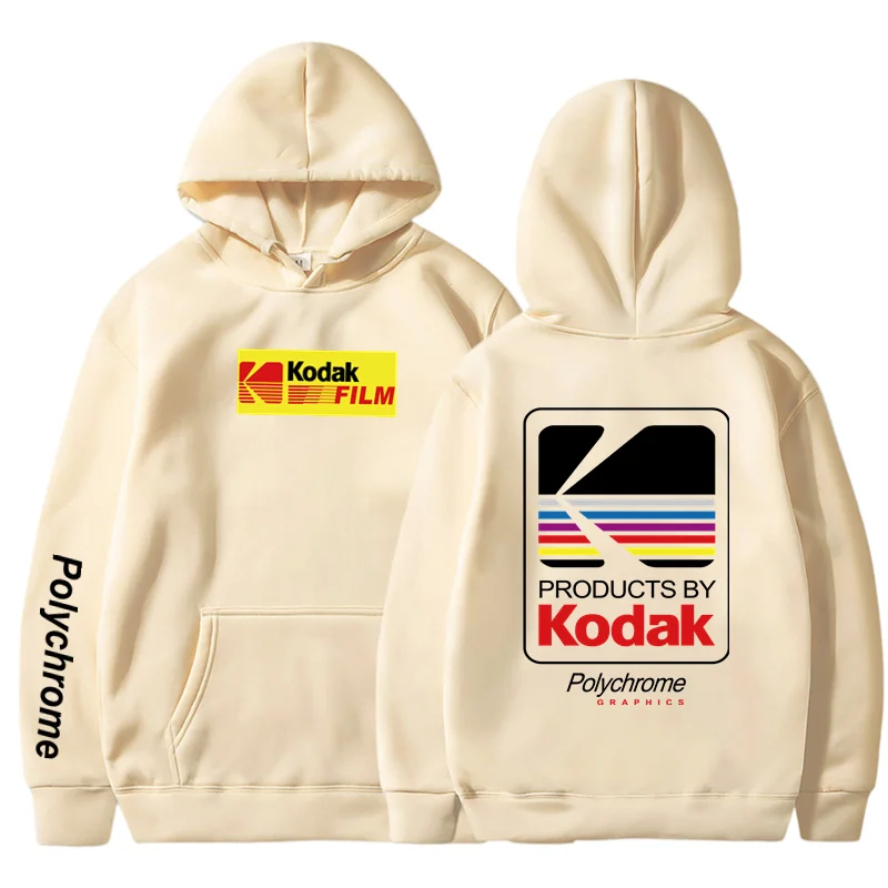 2023 New Fashion Hoody Anime Cartoon Kodak Printed Fleece Pullover Casual Mens Women Hoodies Sweatshirts Hip Hop Streetwear