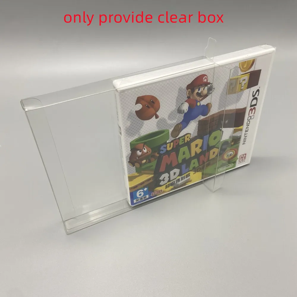 

500pcs High Quality PET Protective Box For 3DS Game Collection Display US/JP Version